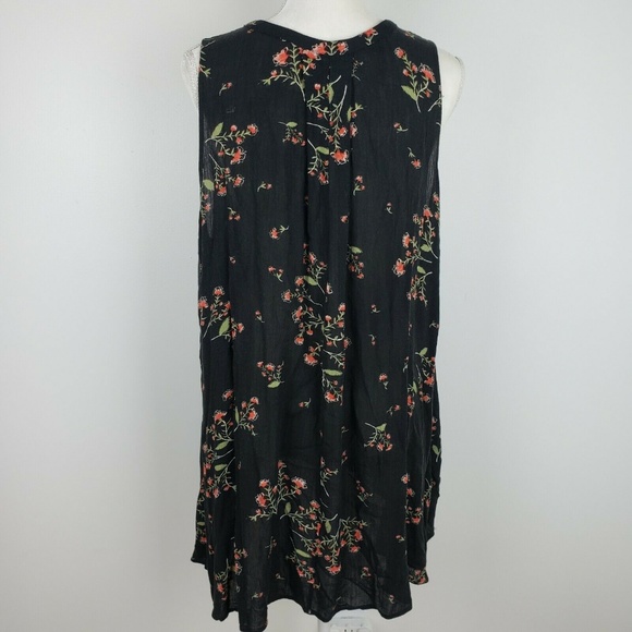 Free People Black Floral Dress Sleeveless - Picture 6 of 8